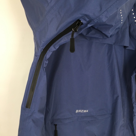 Bikewa Rain Jacket NEW Waterproof Blue Women’s Size L Cycling Outdoor Hiking - Picture 12 of 16